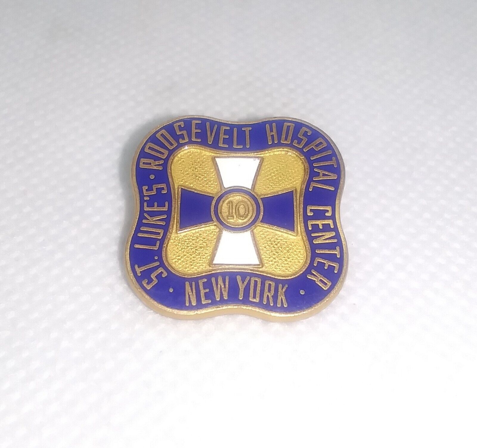 St. Lukes Roosevelt Hospital Center New York 10 Year Pin