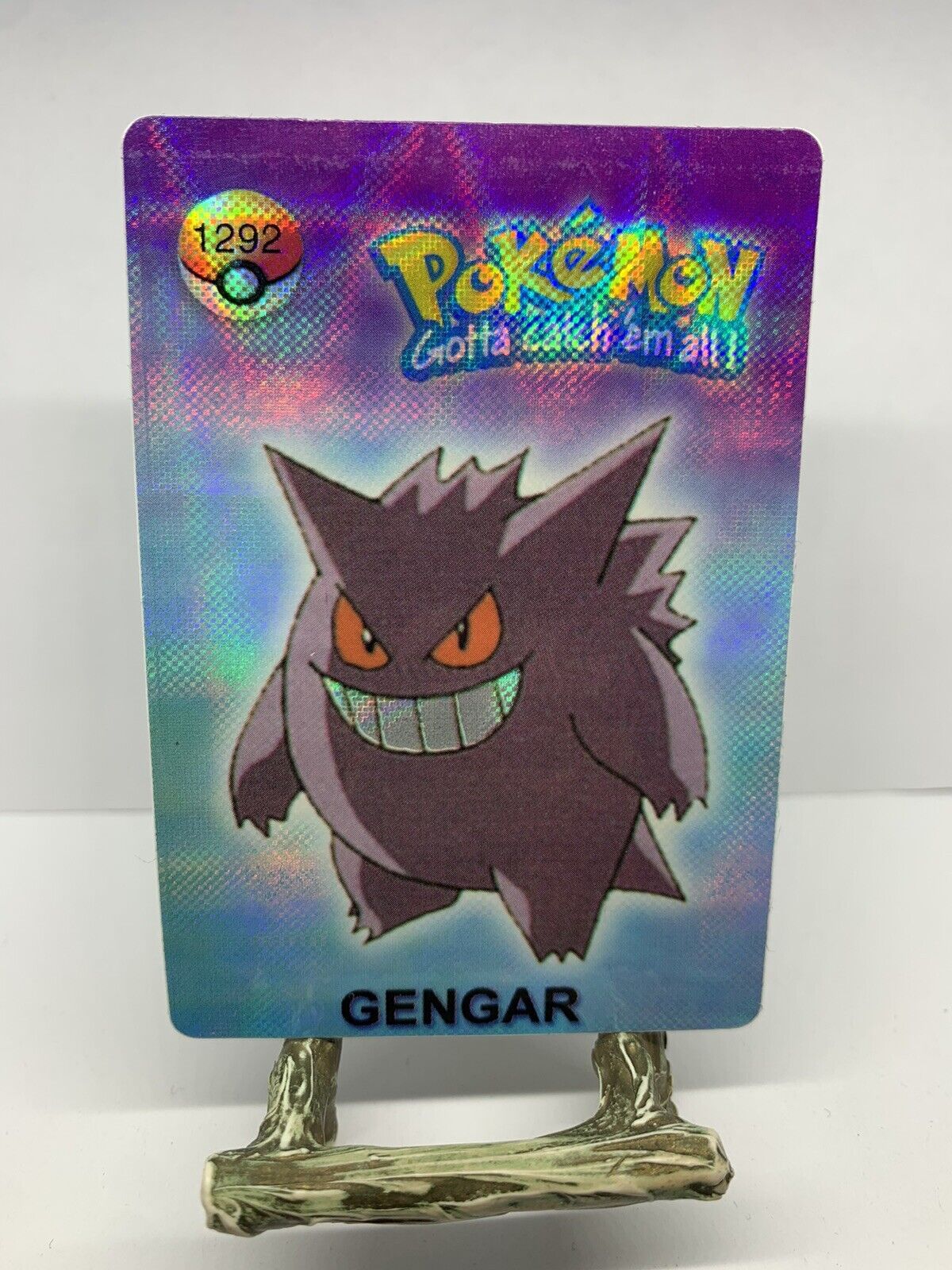 Gengar 1292 Vintage Pokémon Holo Prism Sticker Card