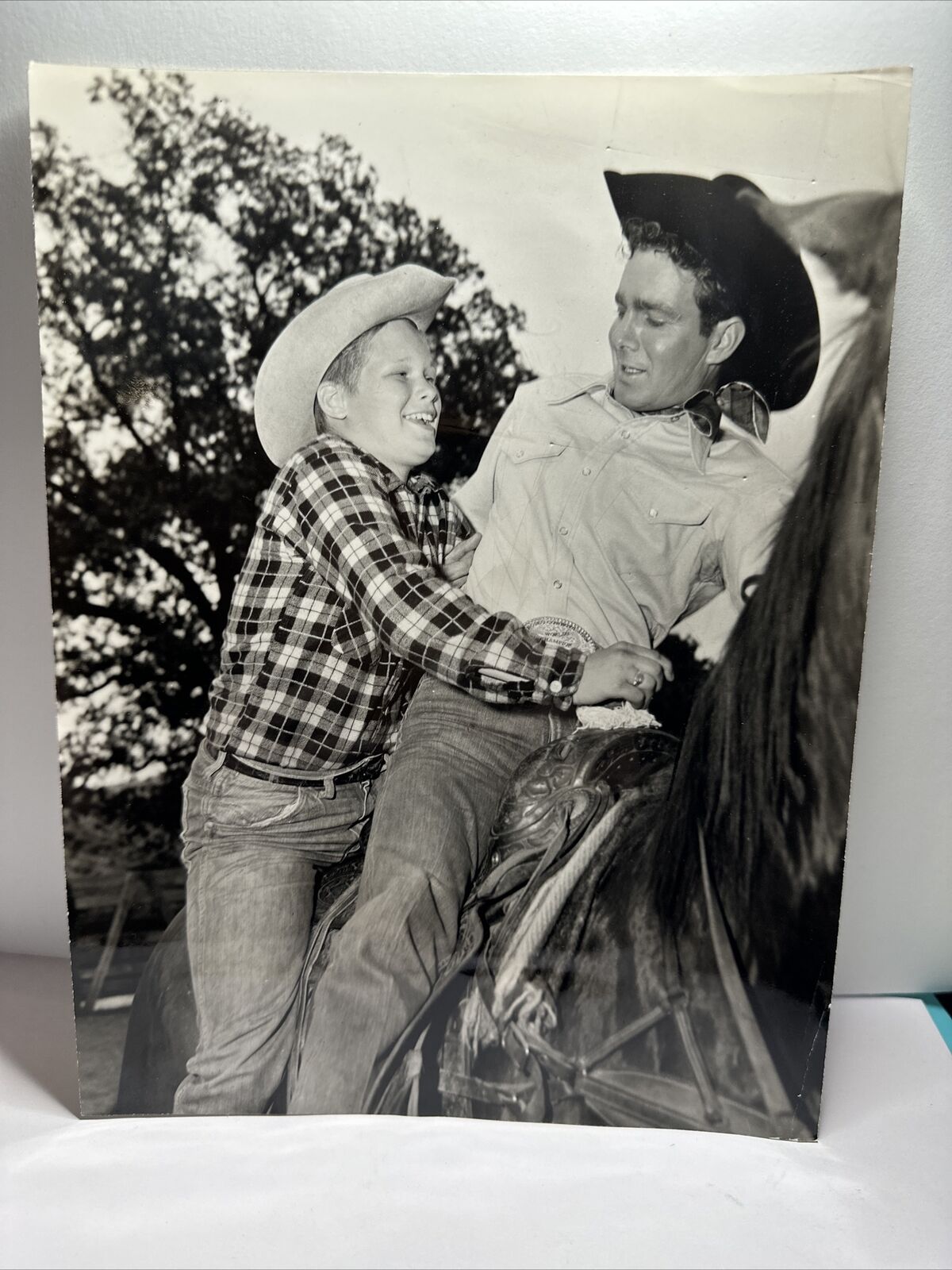 Orig  1956 CASEY TIBBS Rodeo Star Brandon De Wilde ABC TV Show Press Photograph