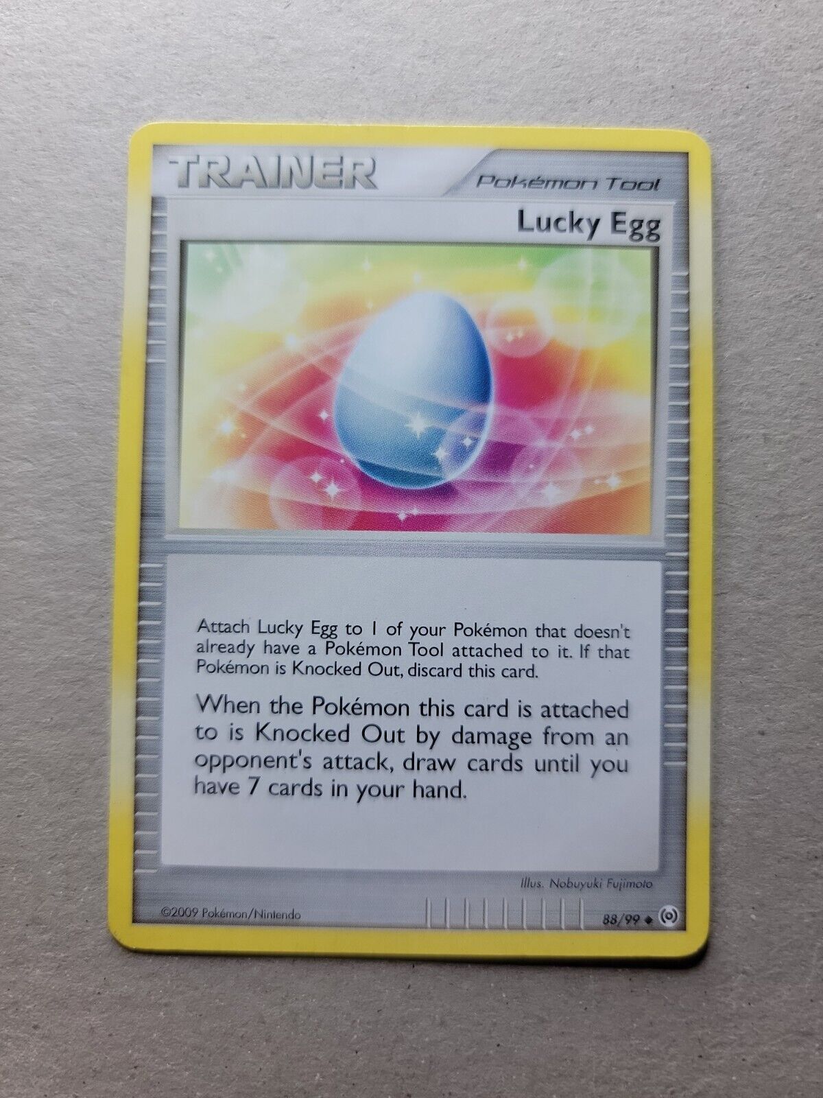 2009 Pokemon Trainer Card - Lucky Egg 88/99 - LP