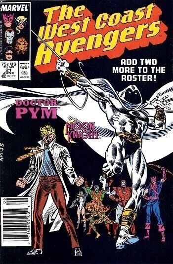 West Coast Avengers (1985) #21 Direct Market VF/NM. Stock Image