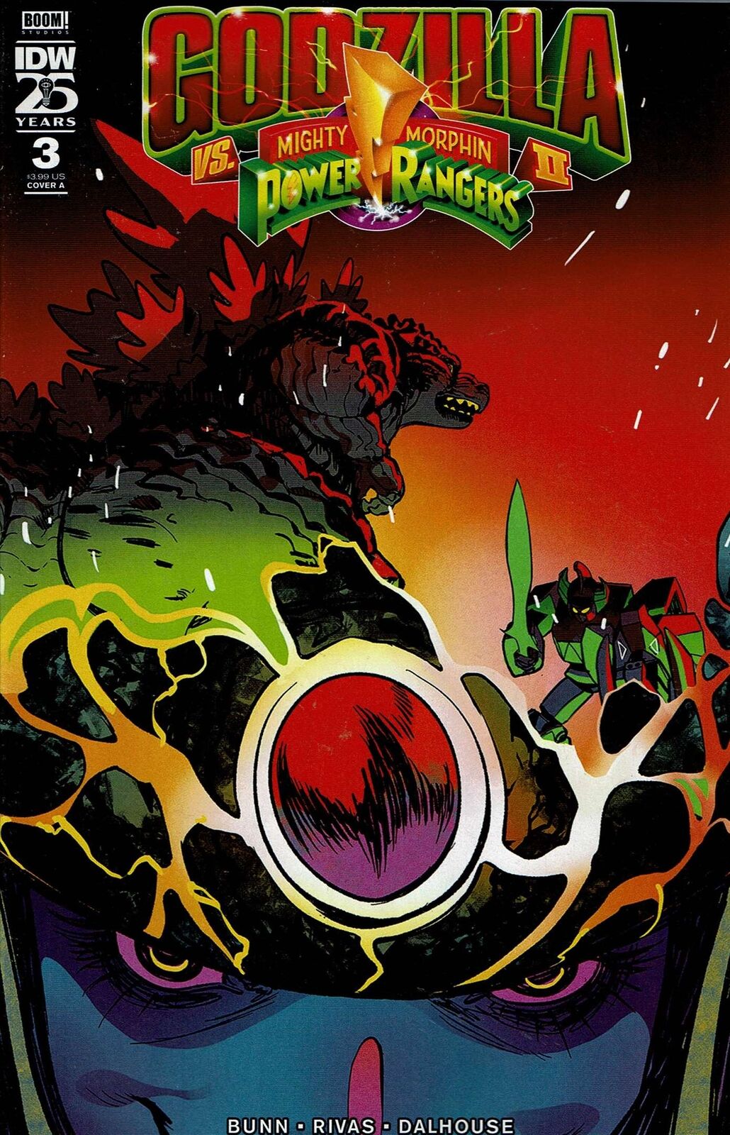 Godzilla Vs. The Mighty Morphin Power Rangers II #3A VF/NM; IDW | we combine shi