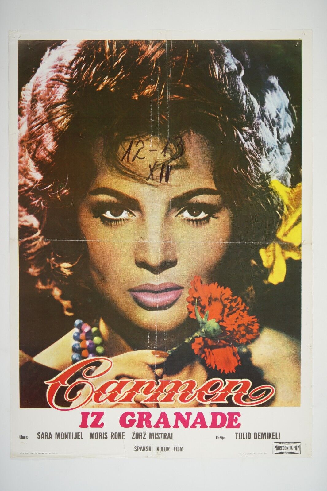 CARMEN LA DE RONDA Original exYU movie poster 1959 SARA MONTIEL, MAURICE RONET