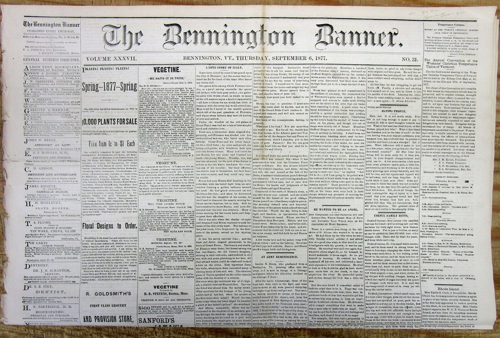 1877 newspaper MORMON leader BRIGHAM YOUNG DEAD Salt Lake City UTAH TERRITORY