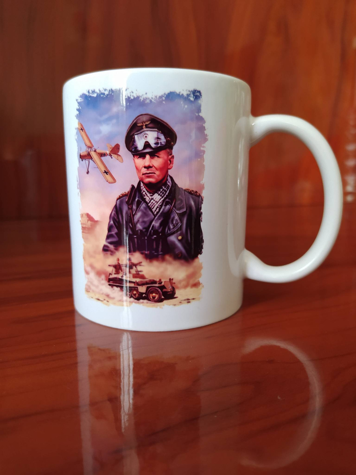 WWII. WW2. Collectible mug Field Marshal Erwin Rommel - Desert Fox.