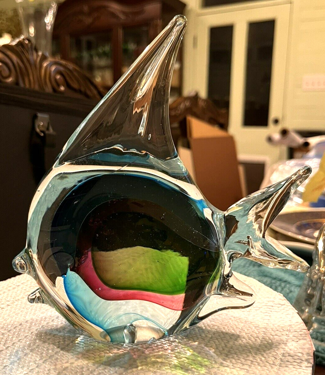 Gorgeous Designs Glass Figurine Angel Fish