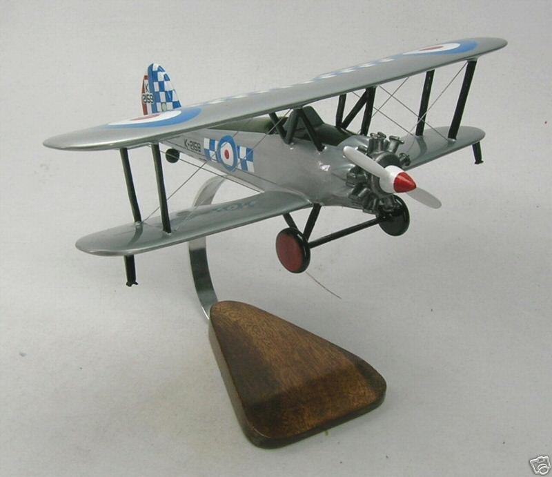 Bristol Bulldog Airplane Desktop Wood Model Regular 