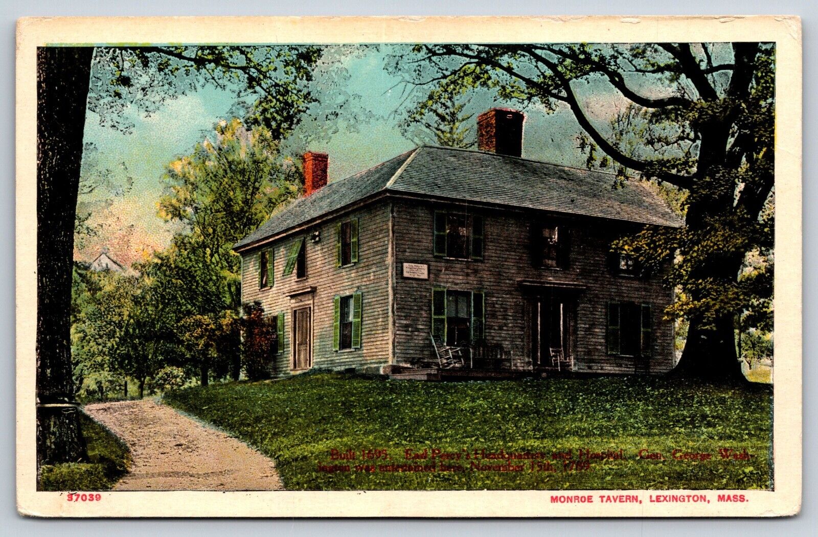 Monroe Tavern, Lexington, Massachusetts Vintage Postcard