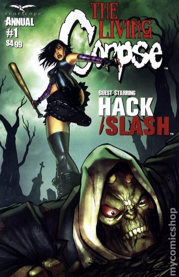 Living Corpse Hack Slash Annual 1B VF 8.0 2009 Stock Image Zenescope