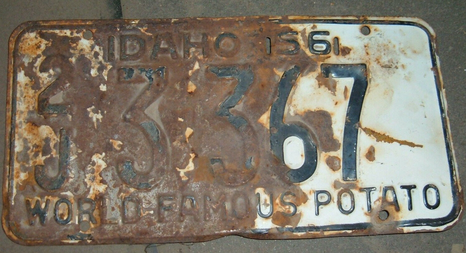 1956 IDAHO JEROME COUNTY 2J 3 367 LICENSE  PLATE