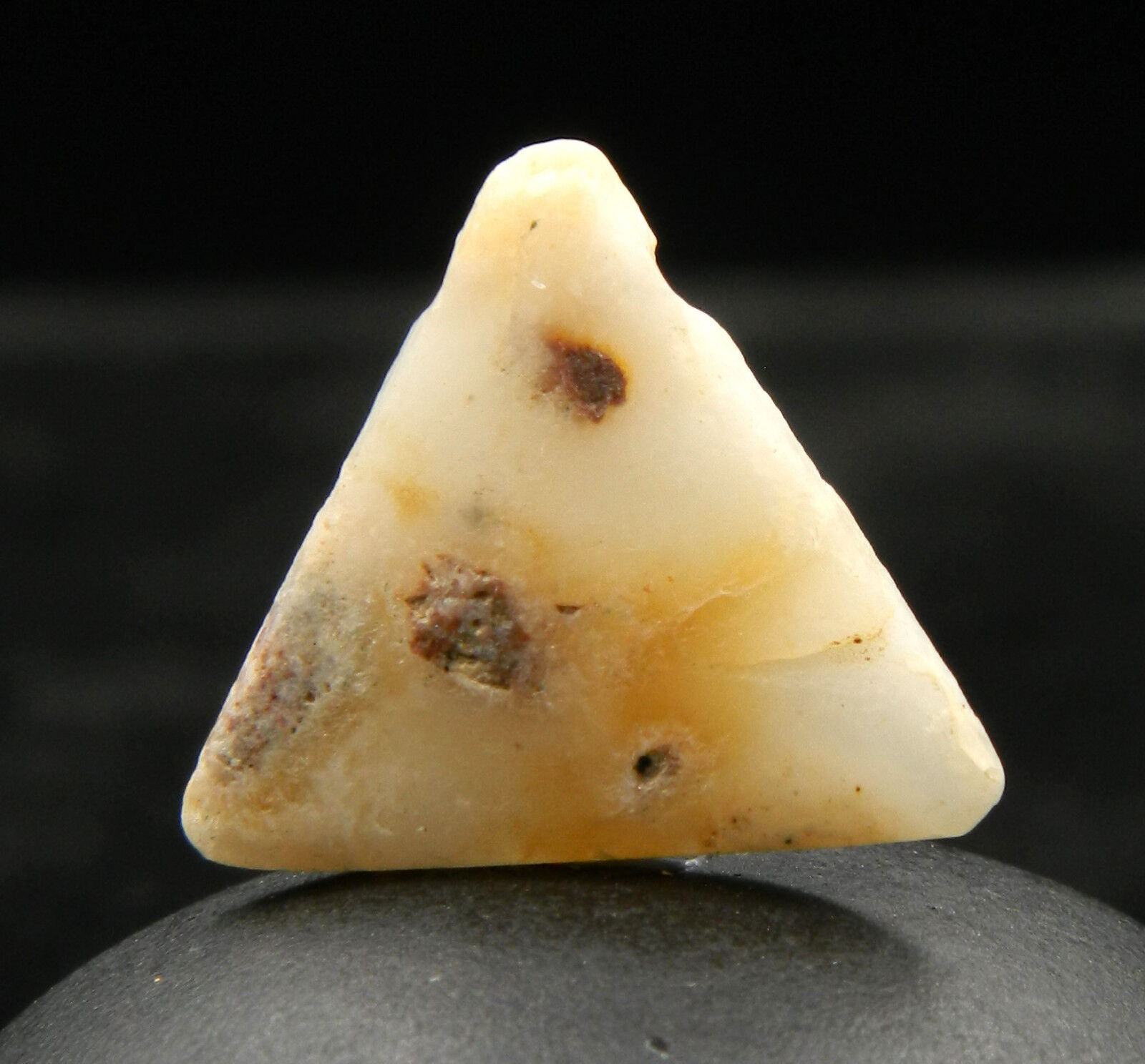 KYRA MINT - ANCIENT Agate Bead PENDANT - 16.2 mm LONG - MEDIEVAL Sahara