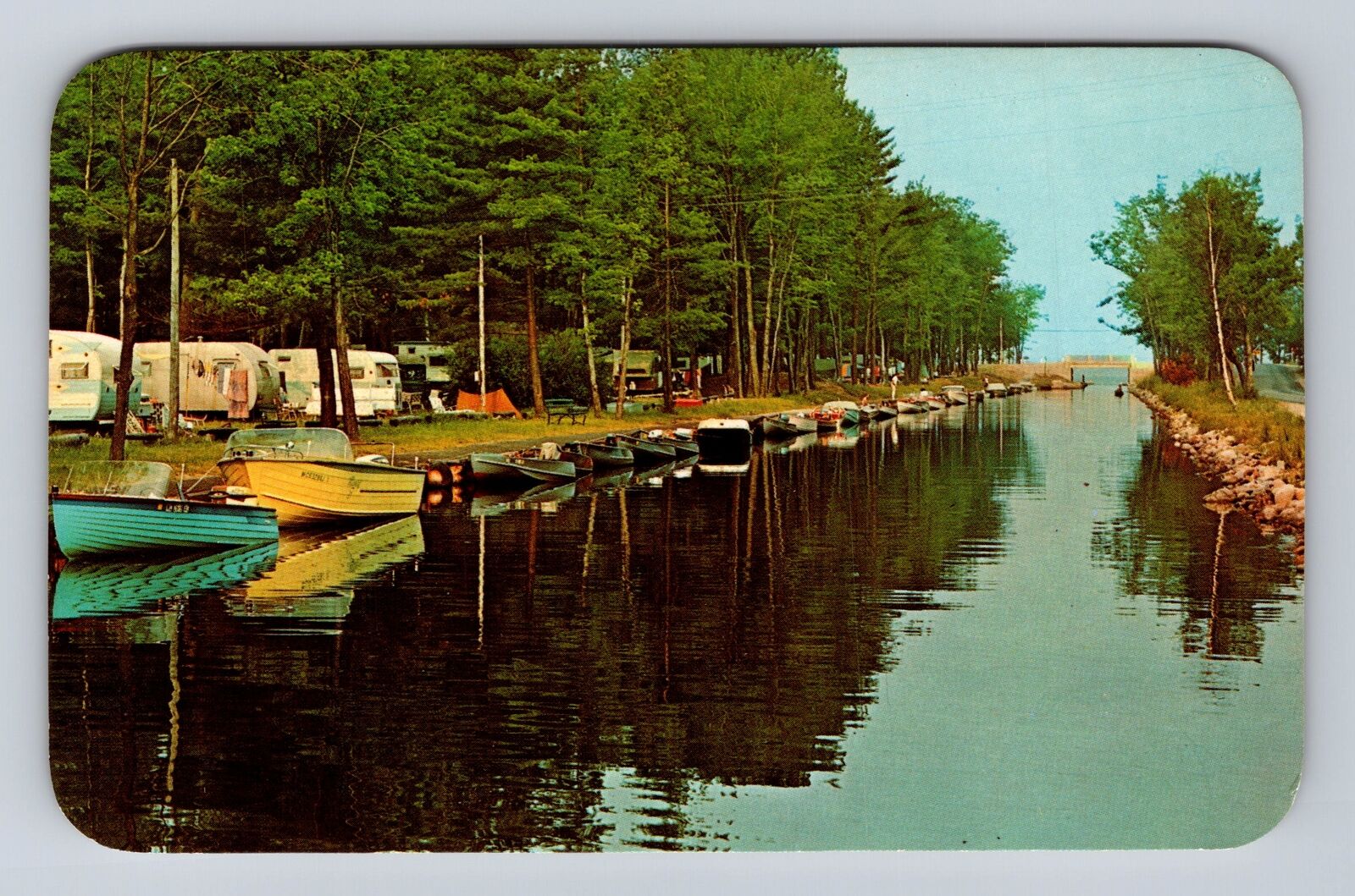 Cadillac MI-Michigan, WM Mitchell State Park, Antique, Vintage Souvenir Postcard