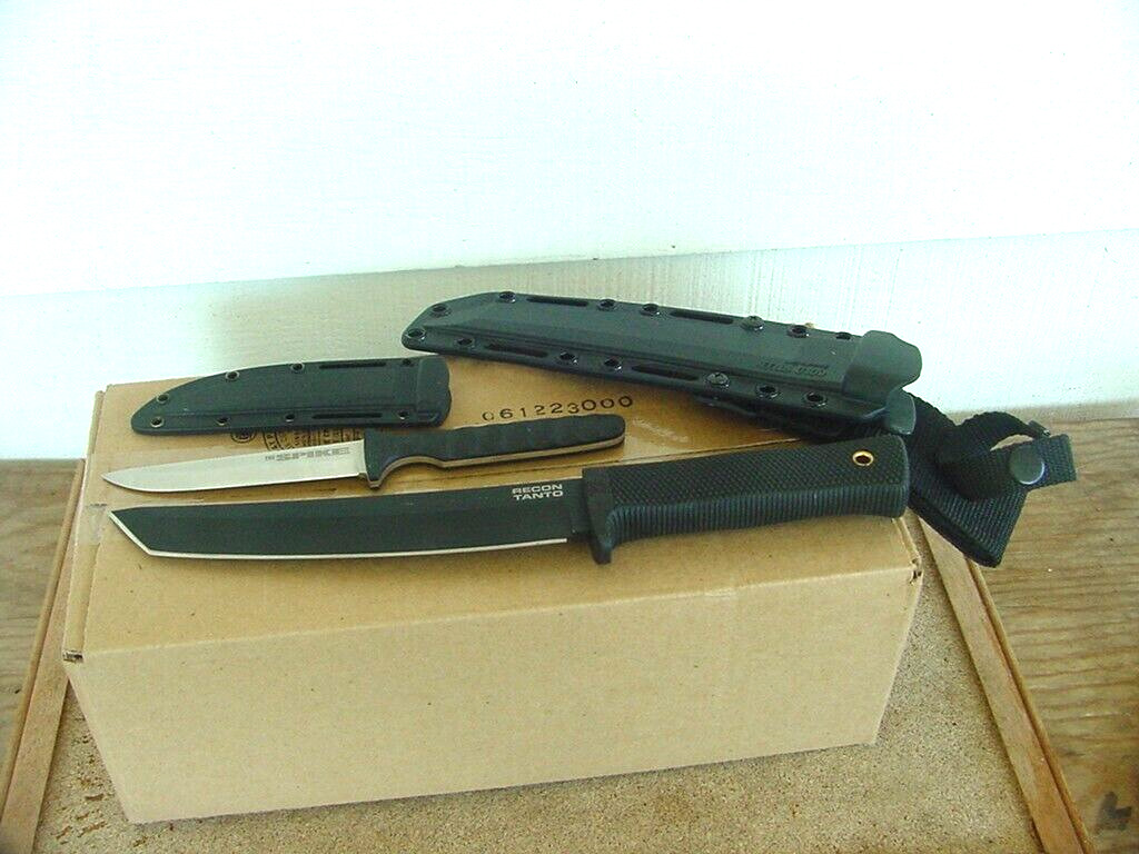 2 COLD STEEL knives THE SPIKE and RECON TANTO -- 2 NEW knives (knife)