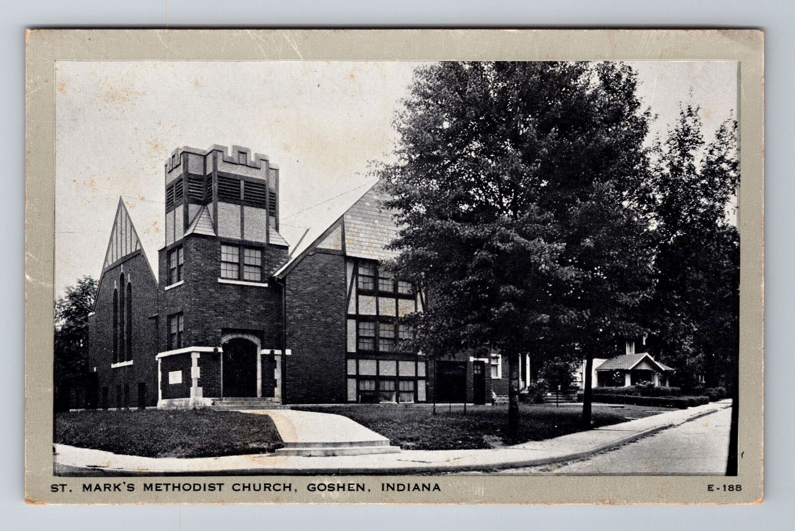 Goshen IN-Indiana, St. Mark\'s Methodist Church, Antique Vintage Postcard