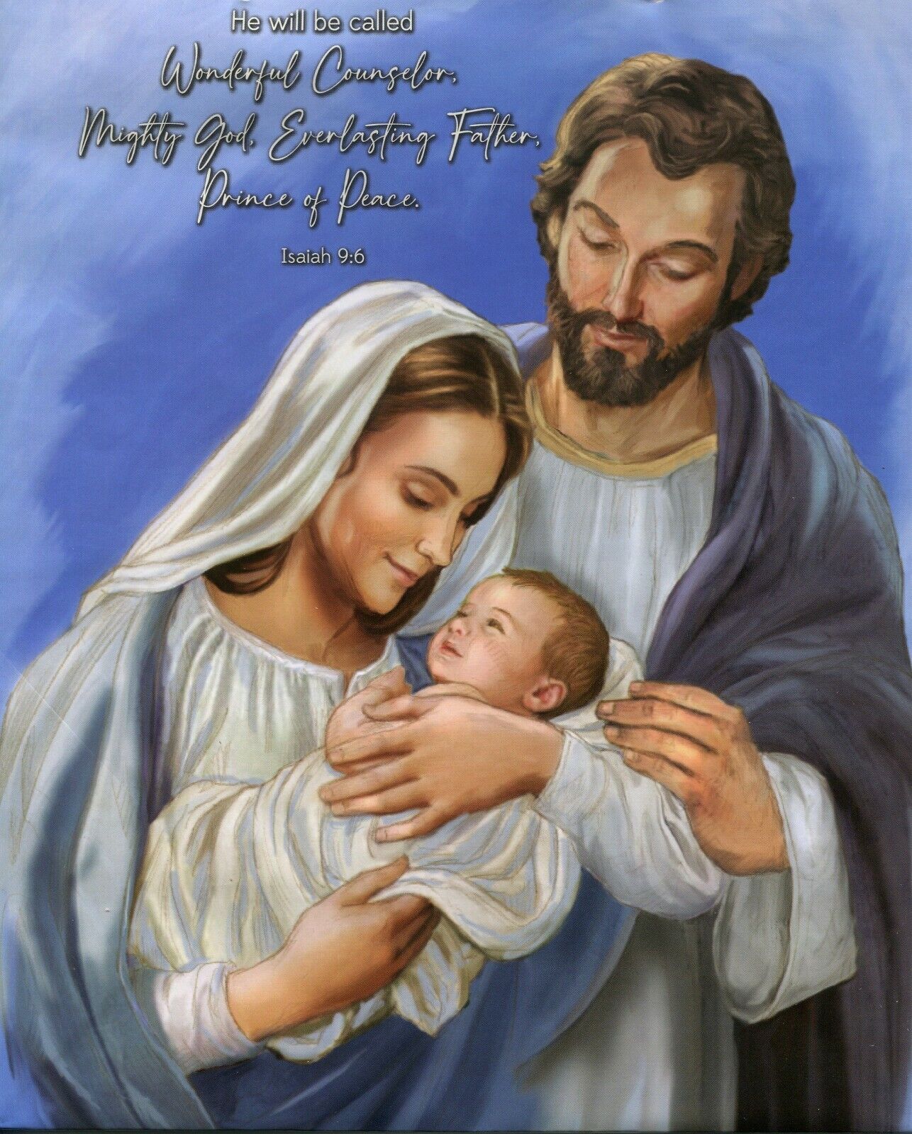 Catholic print picture  -  Holy Family 2T  -  8\