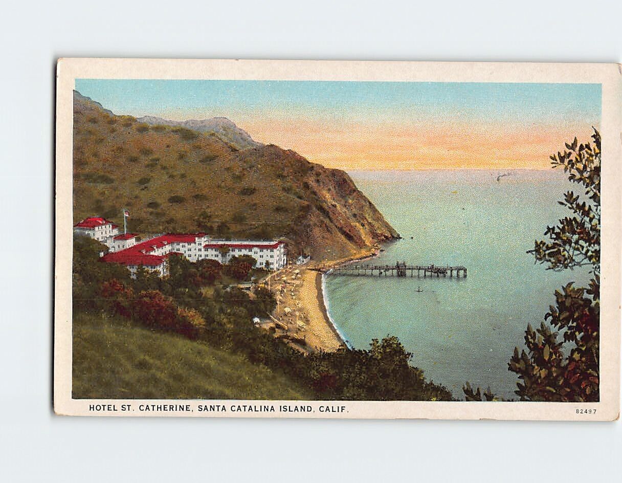 Postcard Hotel St. Catherine Santa Catalina Island California USA
