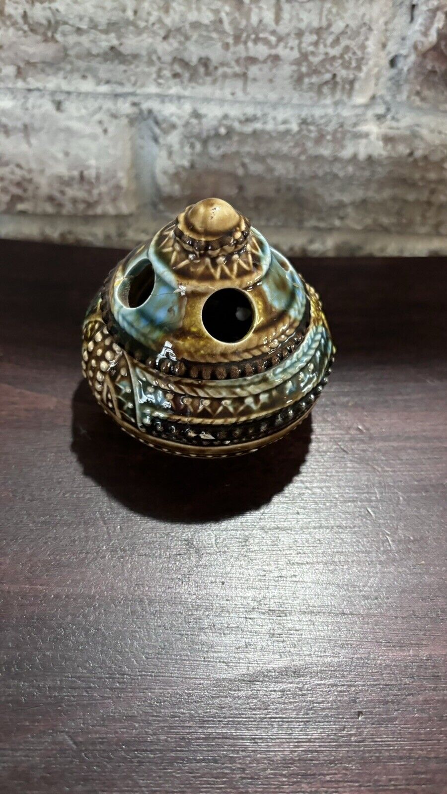 Vintage Ceramic Cone Incense Burner