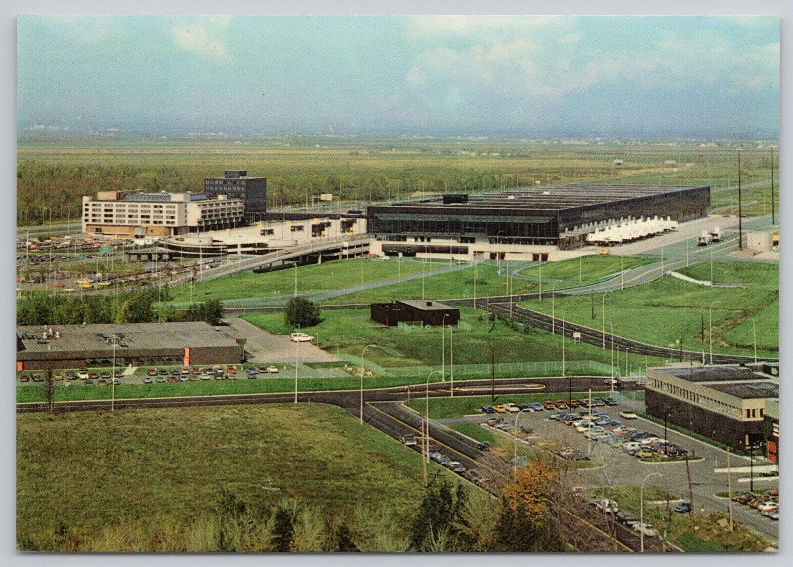 Montreal Quebec Canada, Mirabel Airport Aerial View, Vintage Postcard
