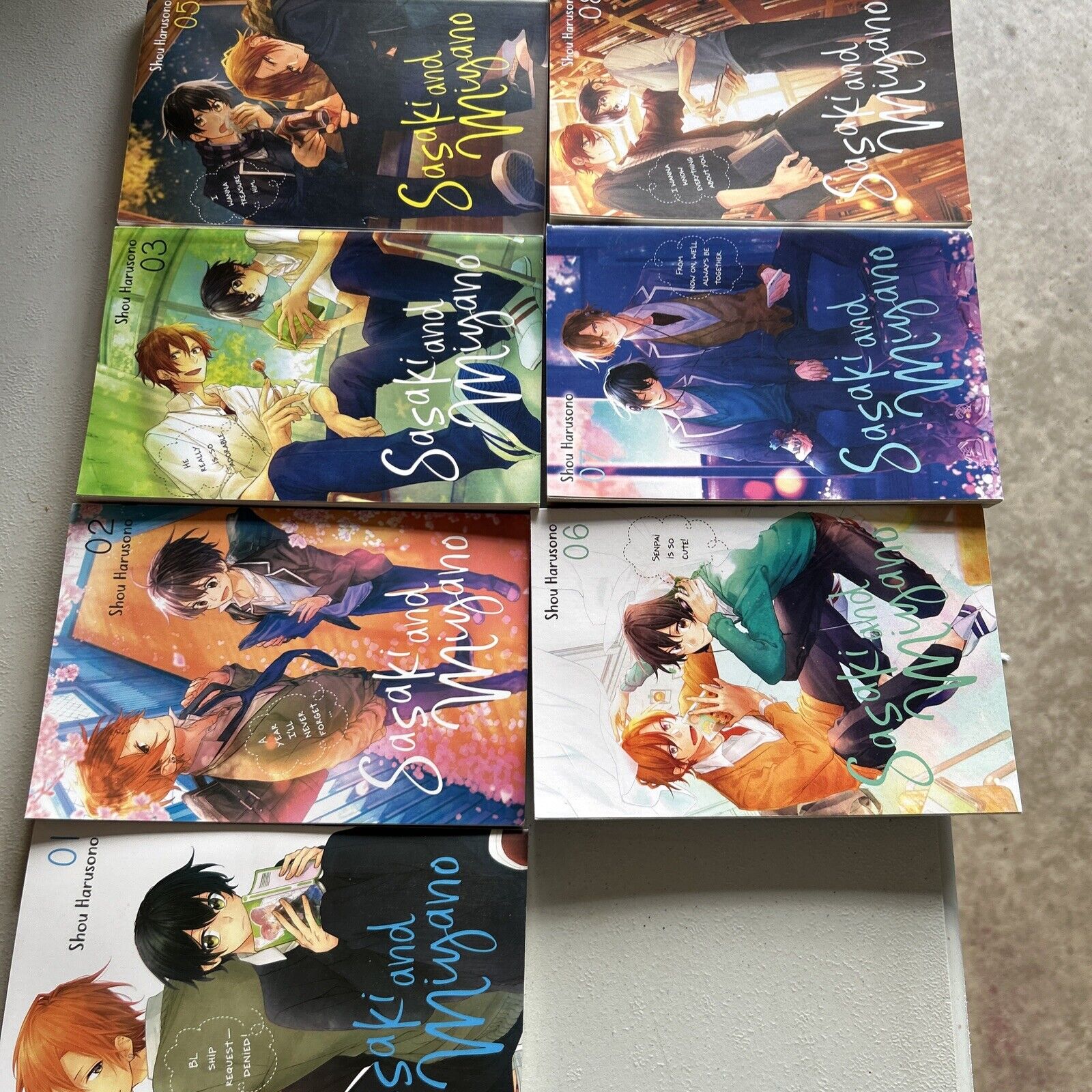 SASAKI AND MIYANO  Vol.1-3 5-8 Complete set Manga Comics anime