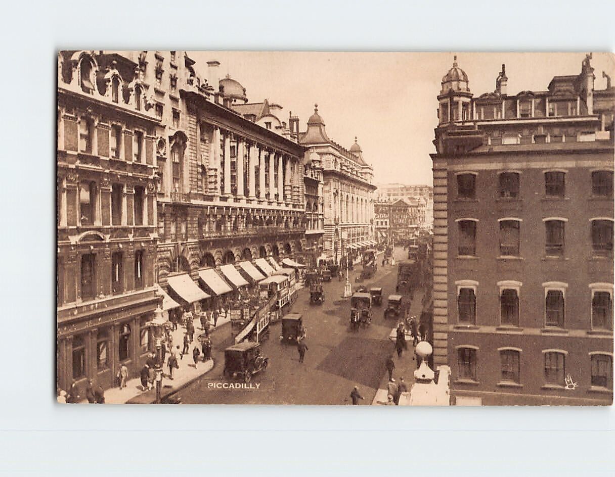 Postcard Piccadilly Street London England
