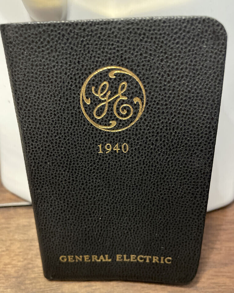 VINTAGE 1940 GENERAL ELECTRIC (GE) COMPANY DIARY
