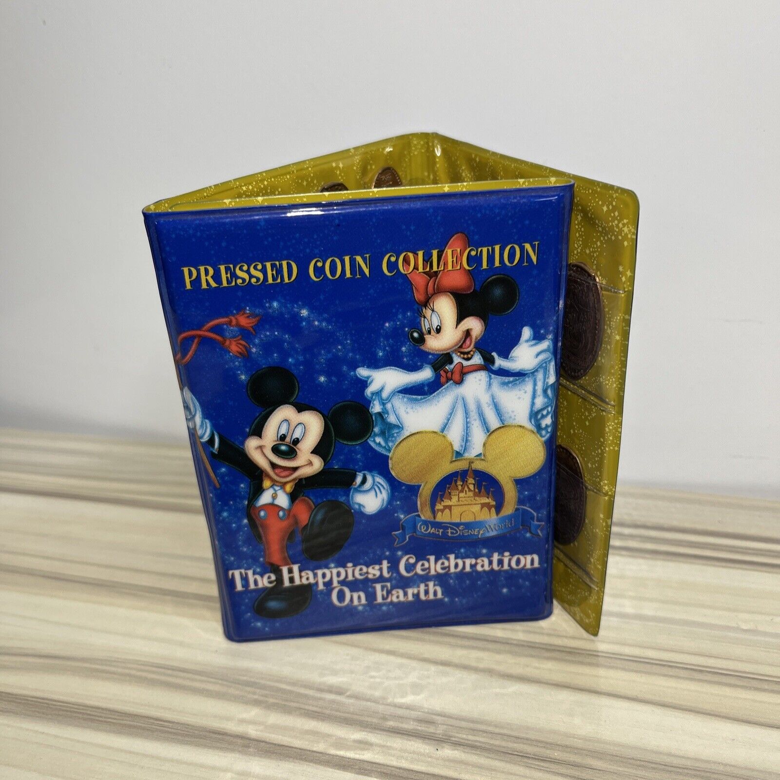 WALT DISNEY World Pressed Coin Penny Collection - 44 Flat Pennies & Book