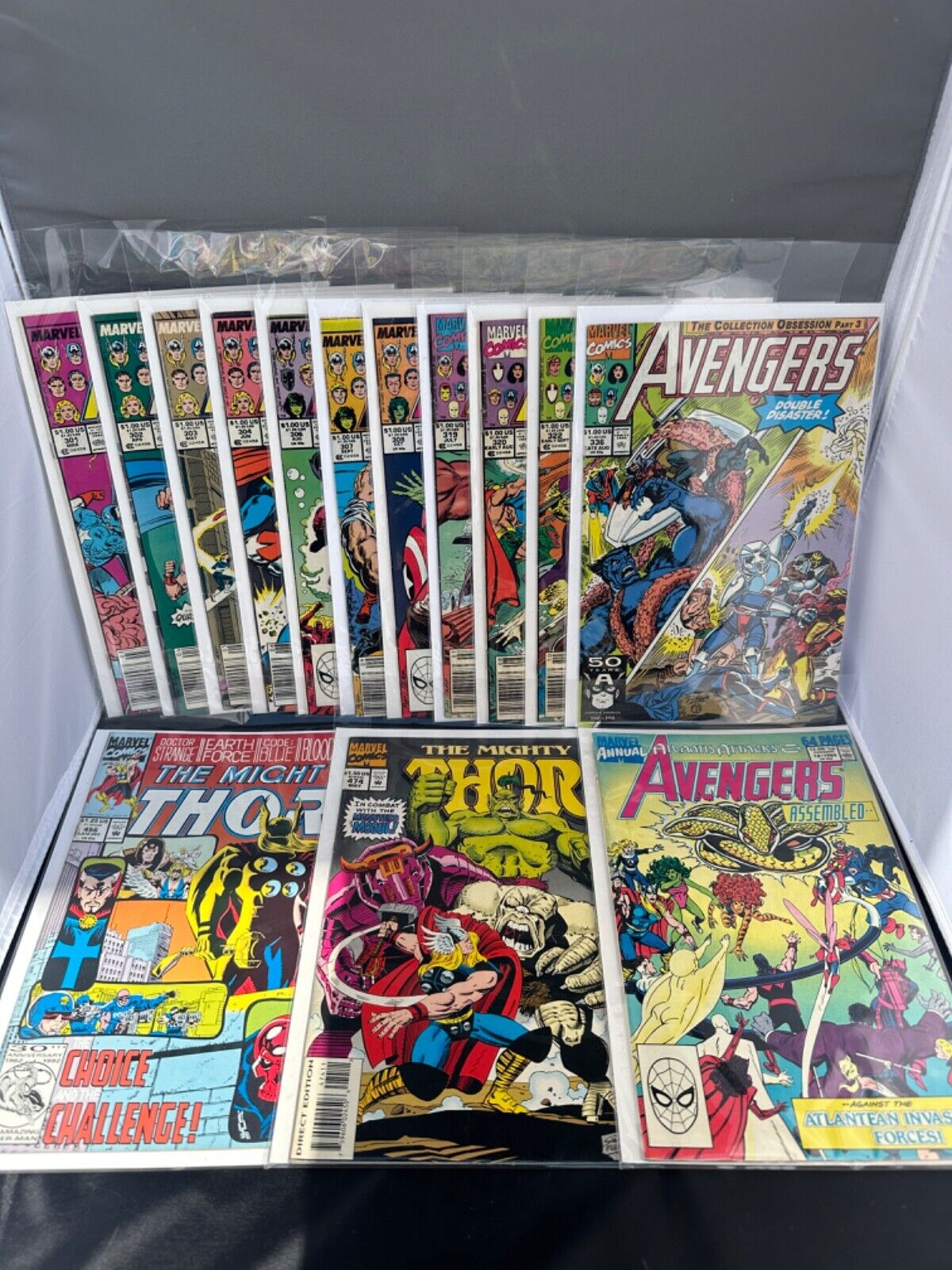 Vtg Marvel Comics lot of 14 Avengers thor 1980s 1989 captain america black panth