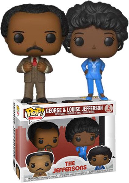 THE JEFFERSONS - George & Louise 2 Pack Funko Pop Vinyls New in Mint Box