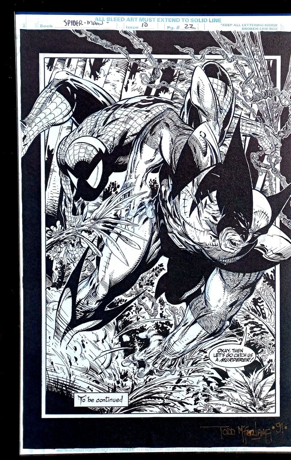 Spider-Man #10 pg. 22 by Todd McFarlane 11x17 FRAMED Original Art Print Comic Po