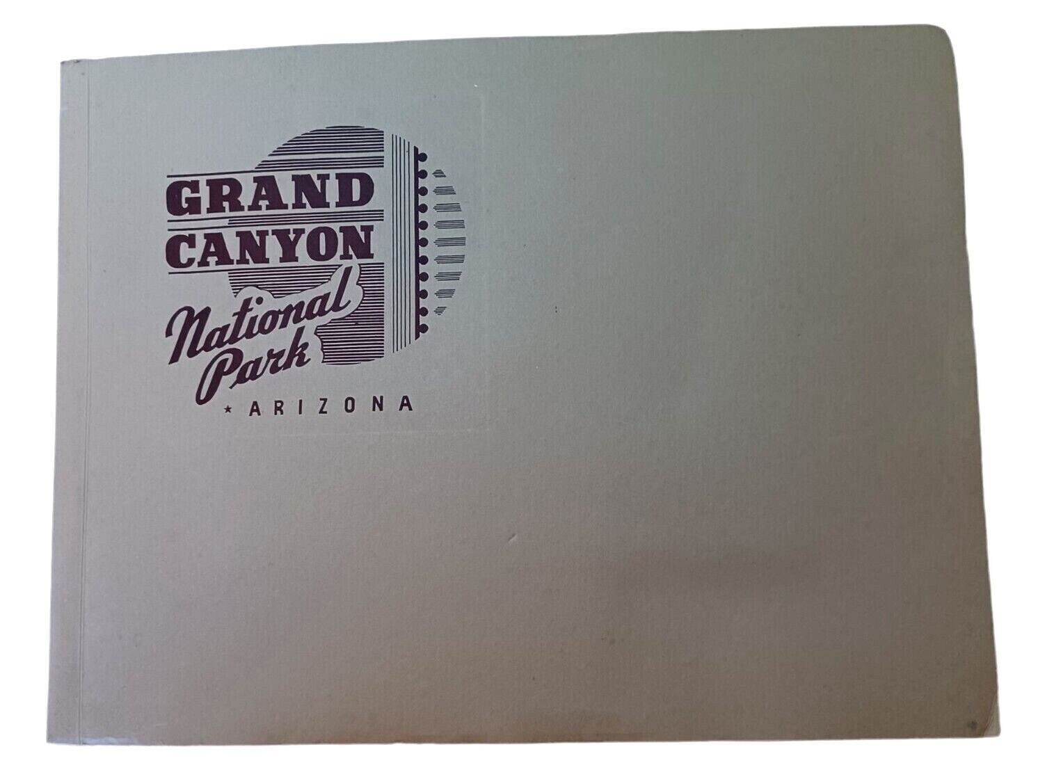 Vtg 1940s Fred Harvey Grand Canyon National Park Souvenir Photo Book