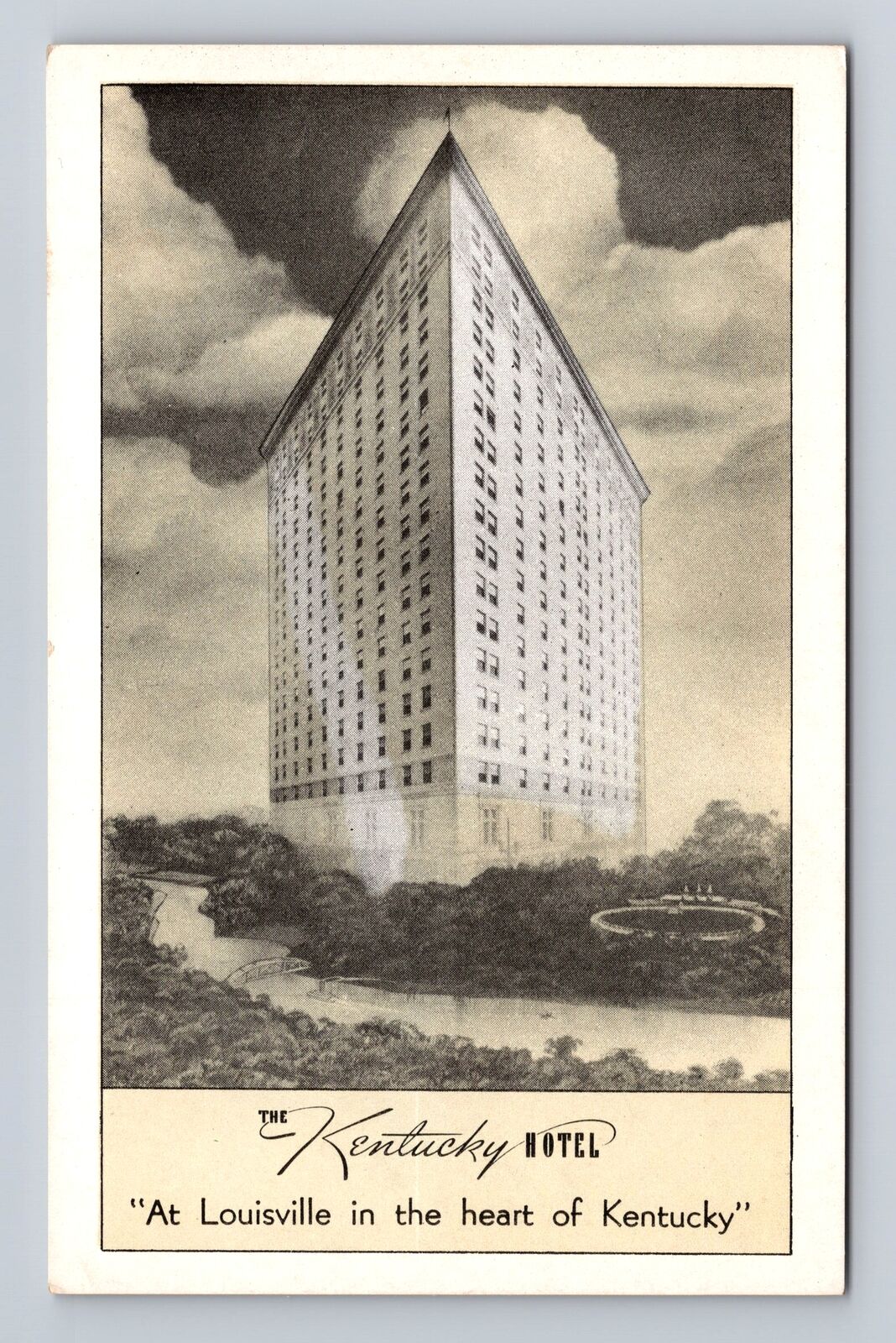 Louisville KY-Kentucky, the Kentucky Hotel, Advertising Antique Vintage Postcard