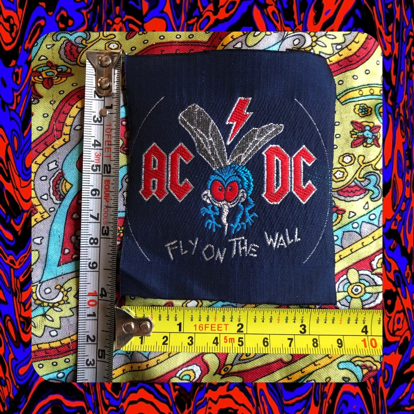 MEGA RARE ACDC - FLY ON THE WALL TOUR Patch UNWORN Vintage Original NOS WOW