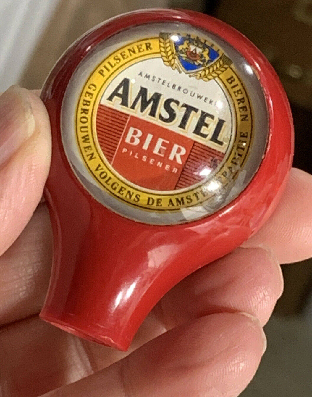 Vintage Amstel Beer Ball Knob Style Tap Handle Before Heineken