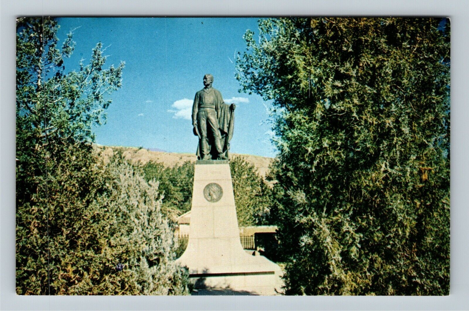 Medora ND-North Dakota, Cattleman Marquis De Mores Statue Vintage Postcard