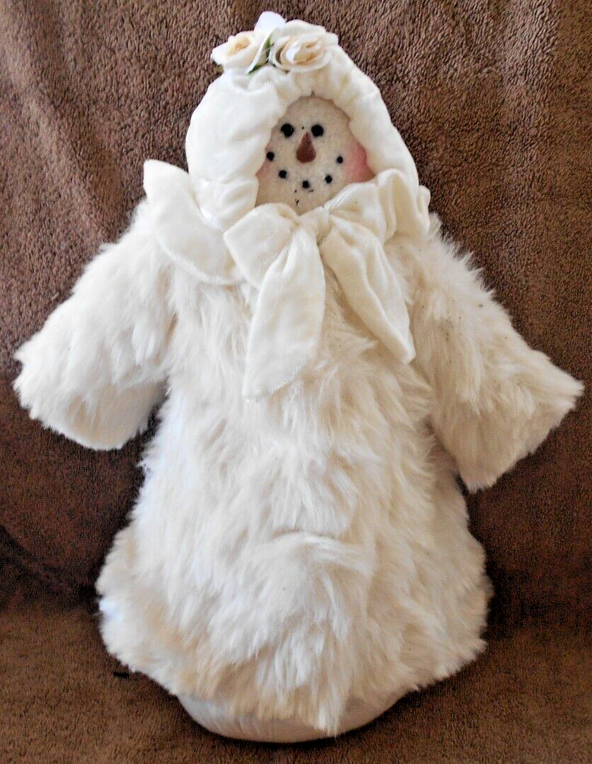 Decorative Stuffed White Snow Person