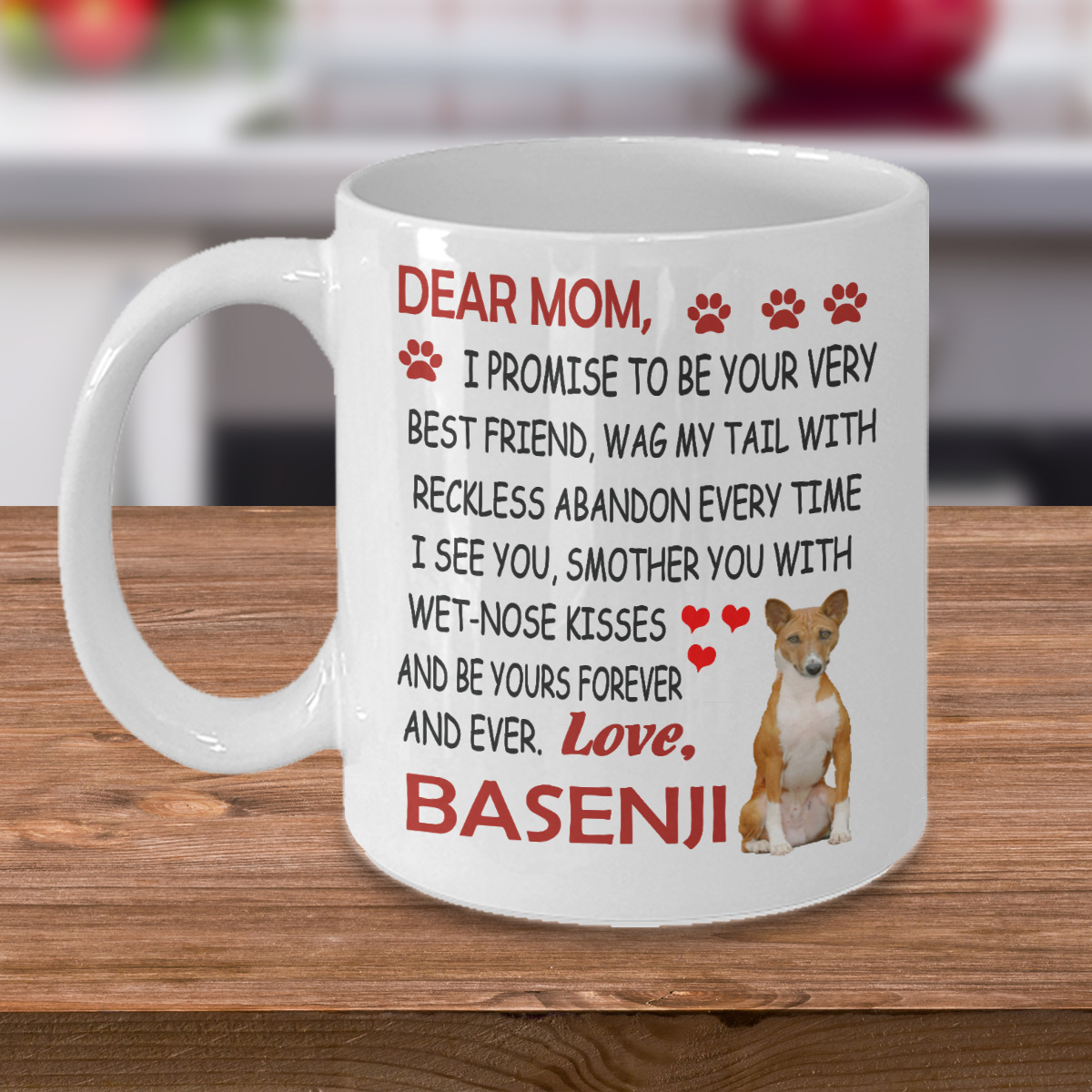 Basenji dog,African Bush Dog,African Barkless,Ango Angari,Congo Dog,Cup,Mugs