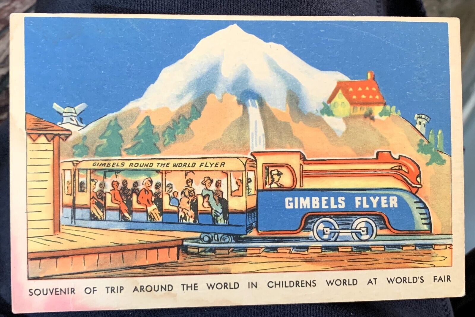 GIMBELS Flyer Postcard 1939 New York World\'s Fair LONE RANGER