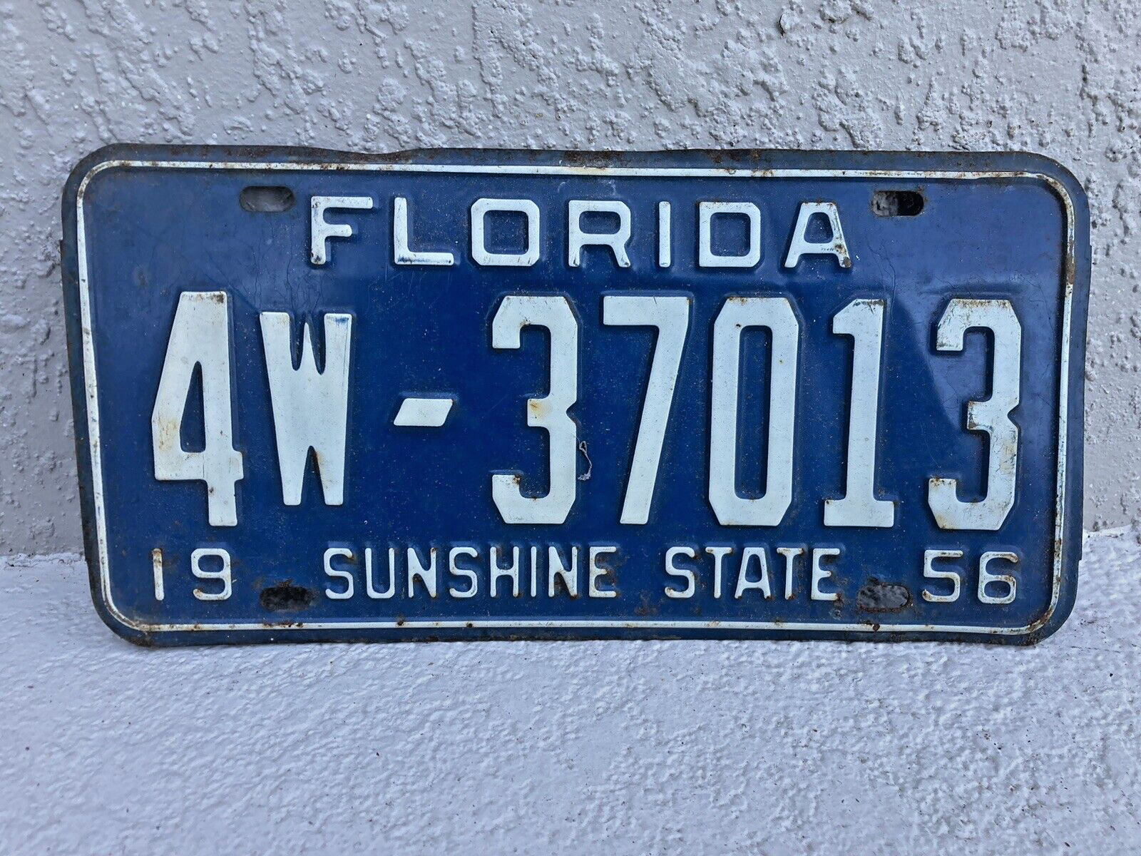 VINTAGE 1956 56 PINELLAS COUNTY FLORIDA STATE FL W LICENSE PLATE PASSENGER CAR