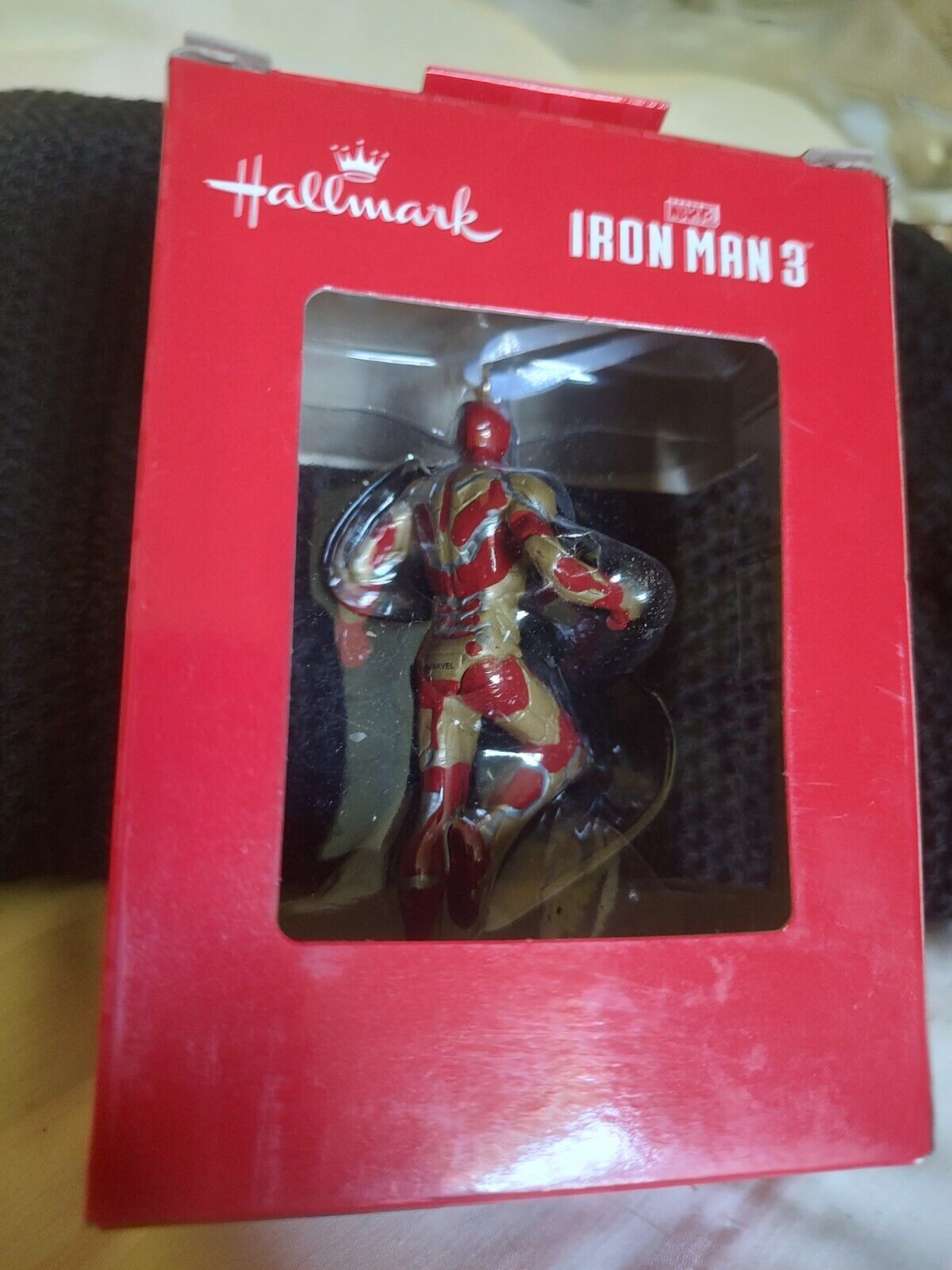 Hallmark Iron Man 3 Christmas Ornament Red Box Avengers