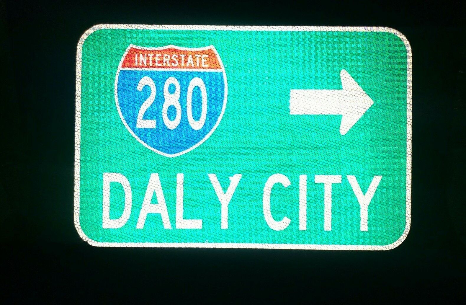 DALY CITY, California route road sign 18