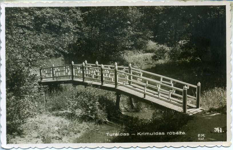 Latvia 1930\'s Turaidas-Krimuldas Robeza Postcard