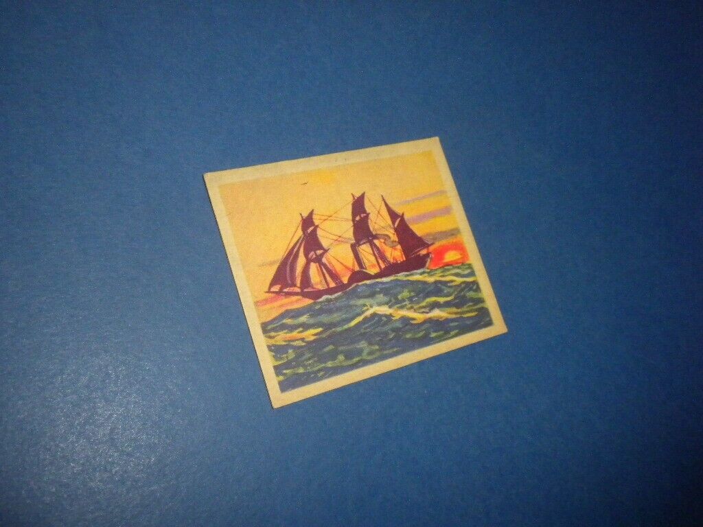 R135 BEAUTIFUL SHIPS card #12 - 1933 Package Confectionery Corp, Boston U.S.A.