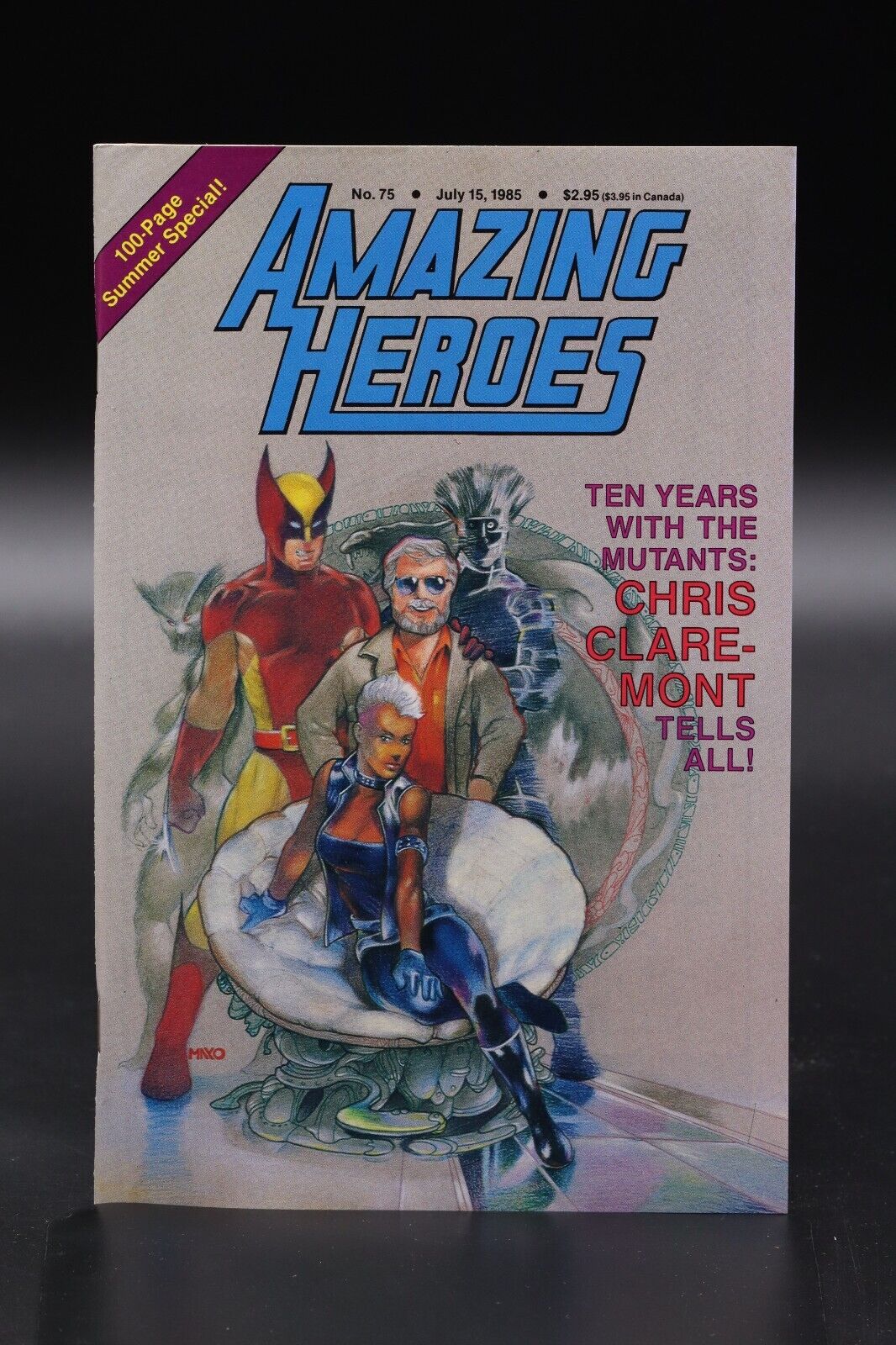 Amazing Heroes (1981) #75 Chris Claremont 10 Years With Mutants Interview NM-
