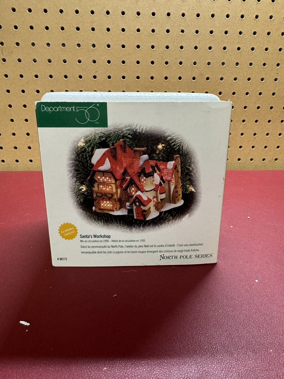 Dept 56 Santa\'s Workshop North Pole Series Ornament Mint in Box 1993 Christmas