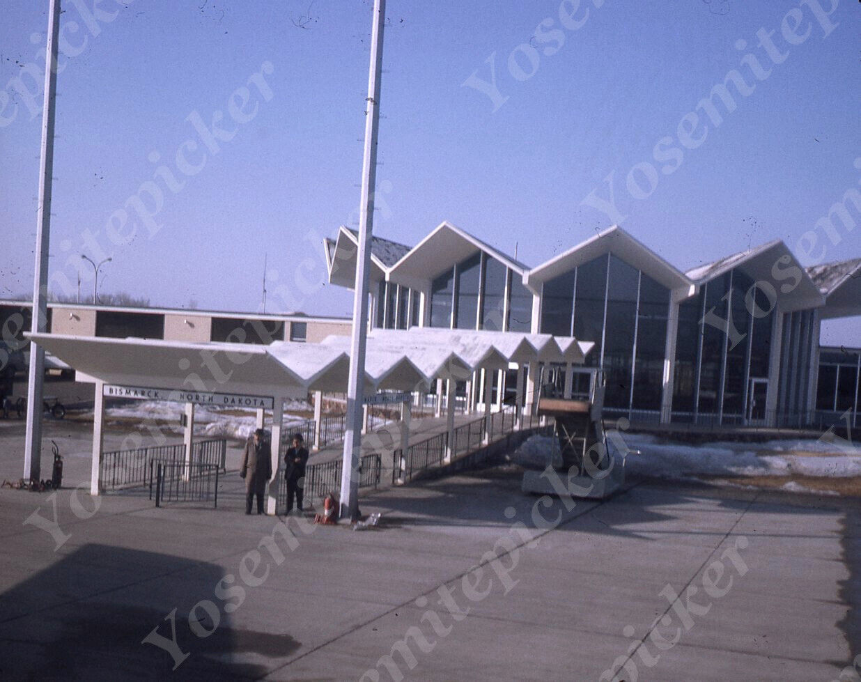 Sl60  Original slide 1960\'s  Bismark North Dakota Airport 102a