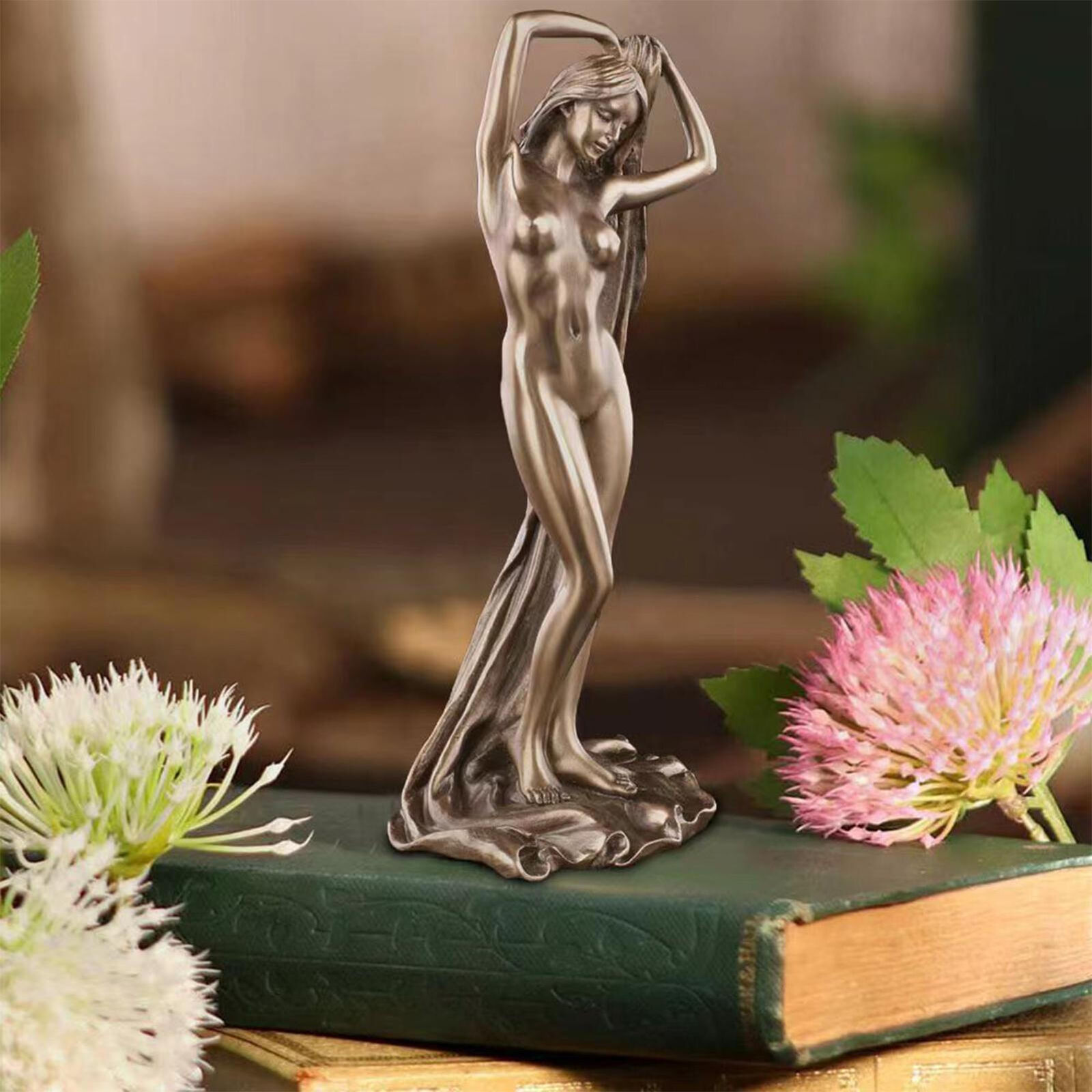 Nude Goddess Ornament Sculpture Statue Decor Goddess Resin Figurine Decor 22cm