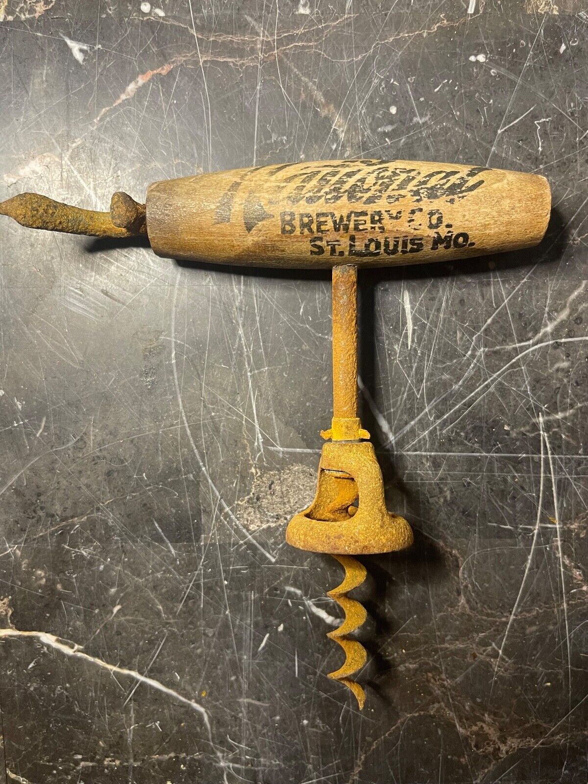 PreProhibition Griesedieck National Brewery St. Louis, MO Corkscrew Beer Opener