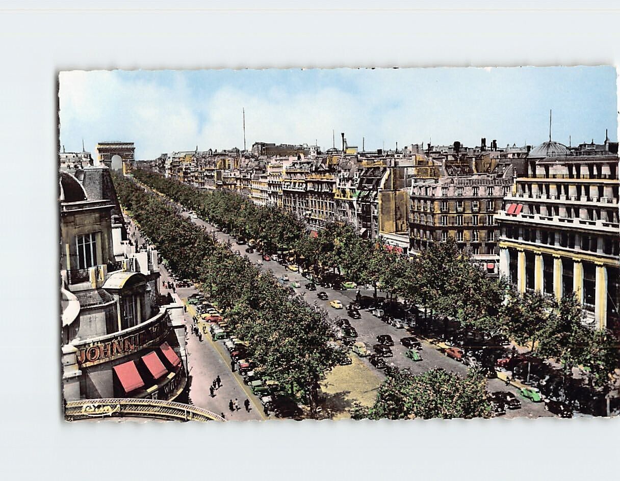 Postcard Champs-Élysées Avenue Paris France