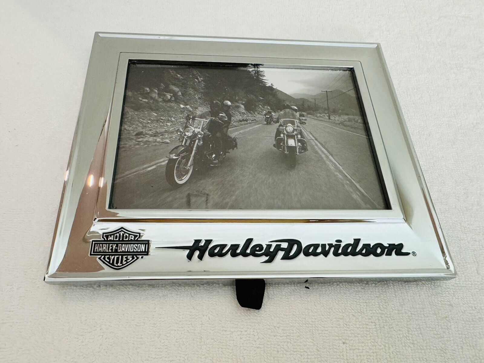 Harley Davidson Chrome Picture Frame Vintage Harley Motor Riders Photo Frame 