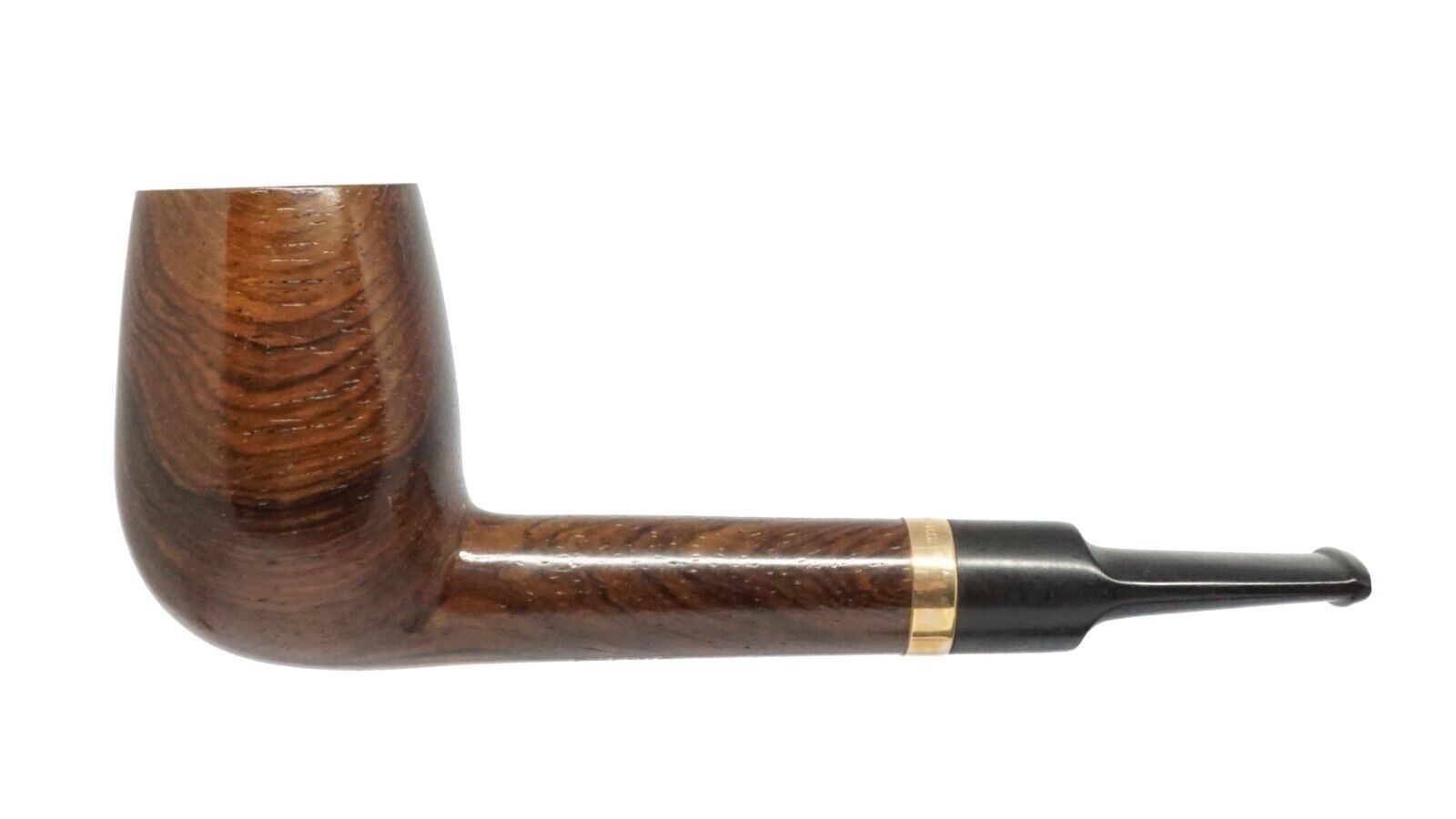 PIPEHUB - NEW Exotic Rosewood Lovat w. 14k Band Old Stock 1970-90\'s Collection